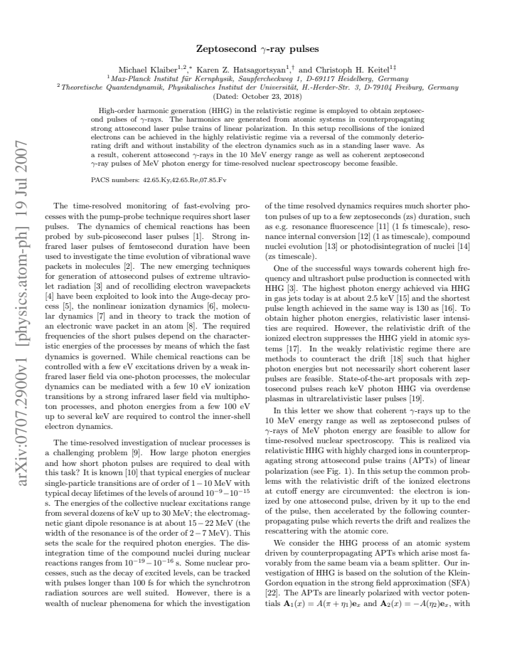 First page
