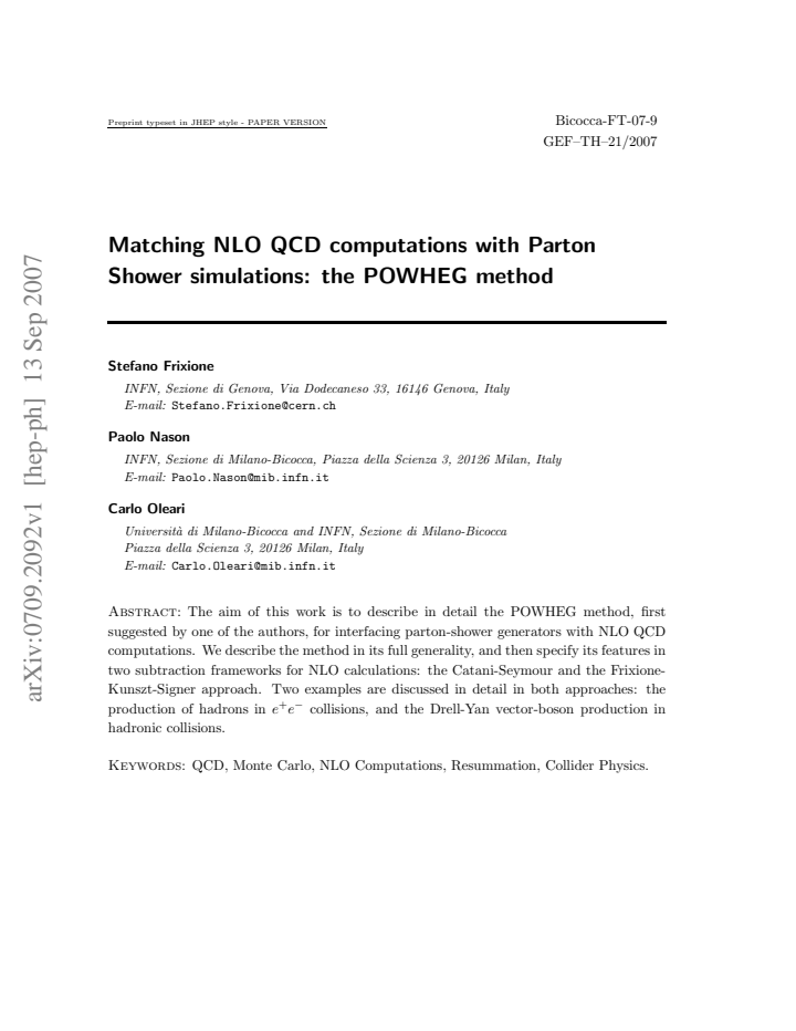 First page