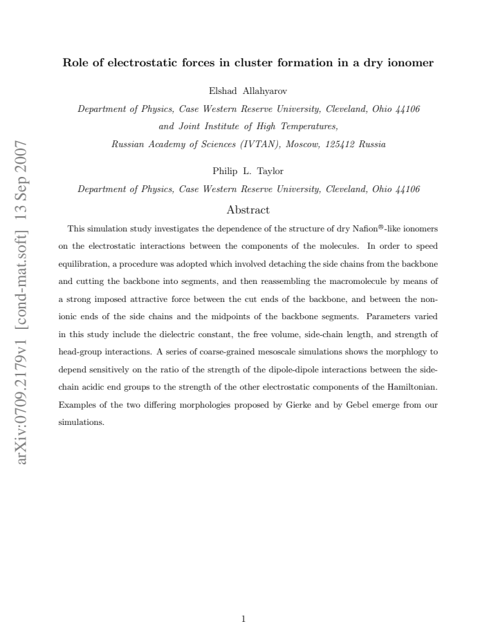 First page