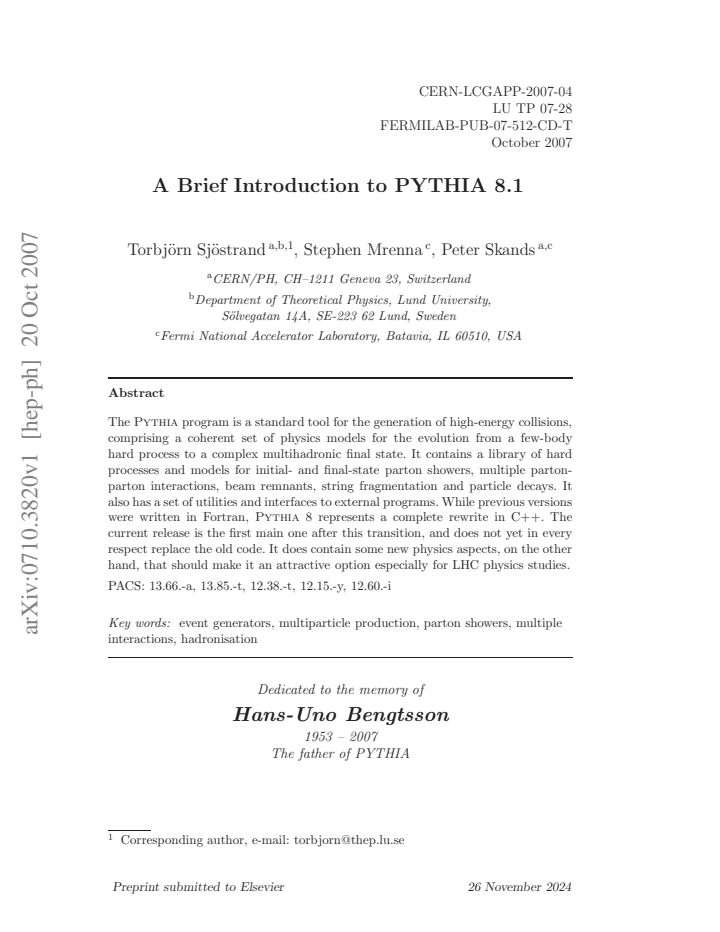 First page