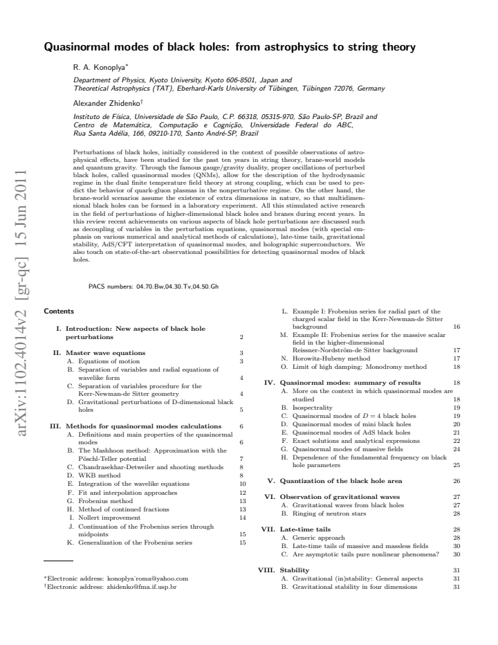 First page