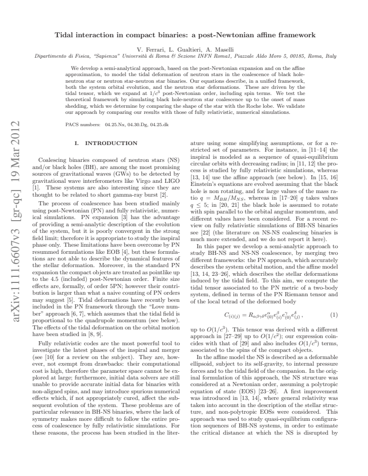 First page