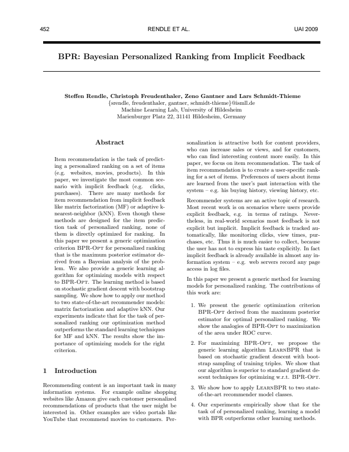 First page