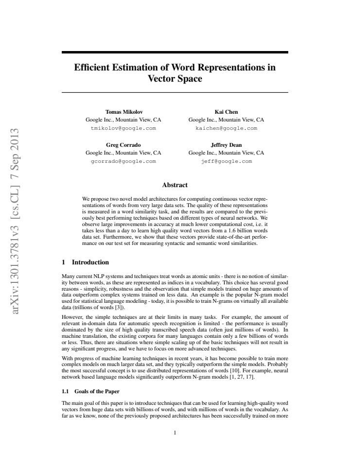 First page