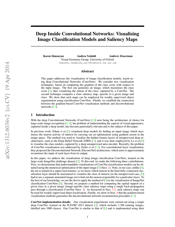 First page