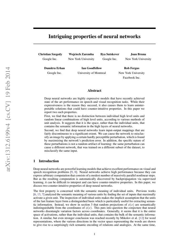 First page