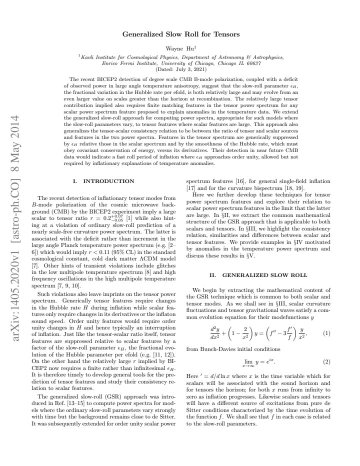 First page