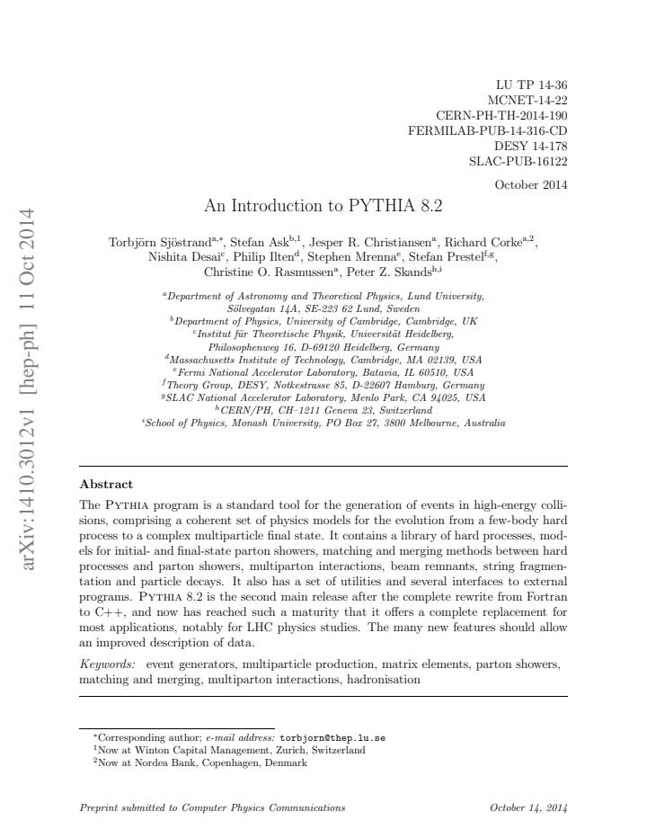 First page