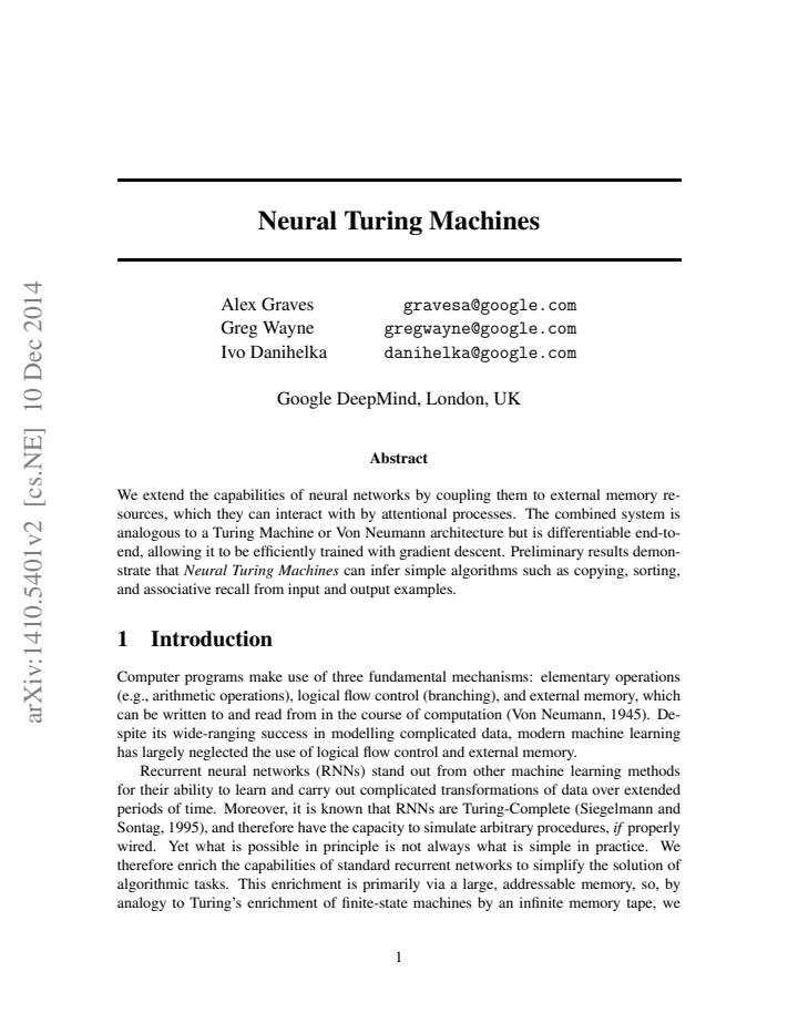 First page