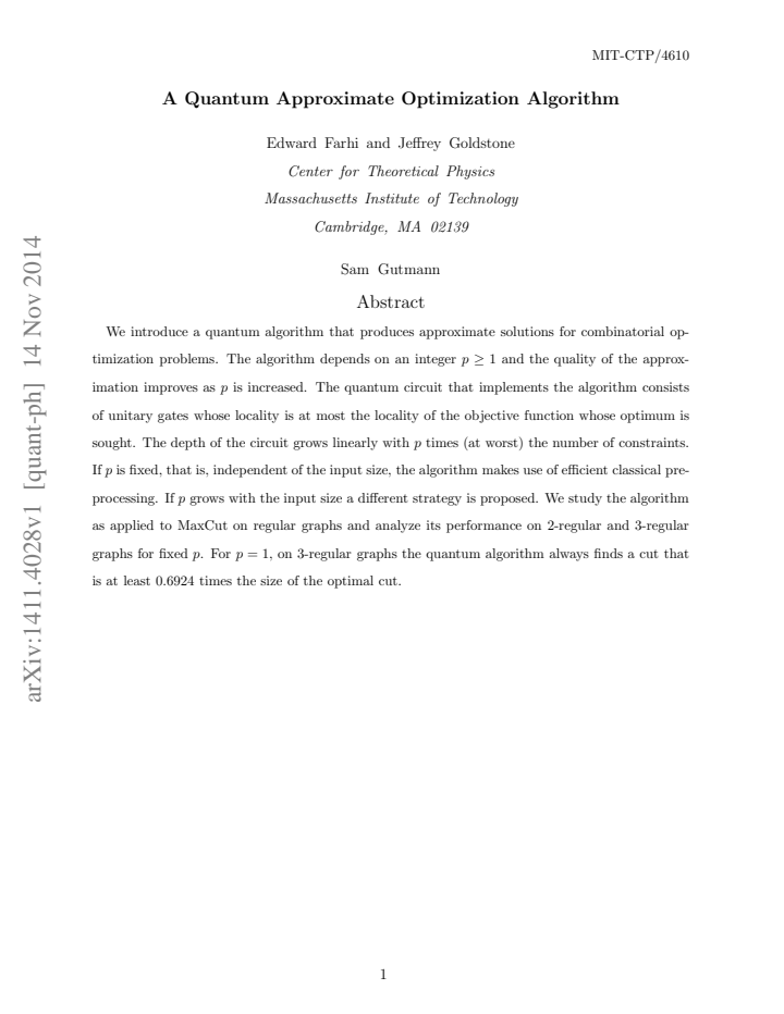 First page