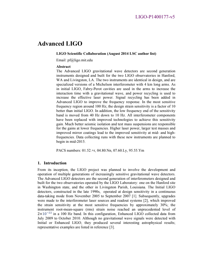 First page
