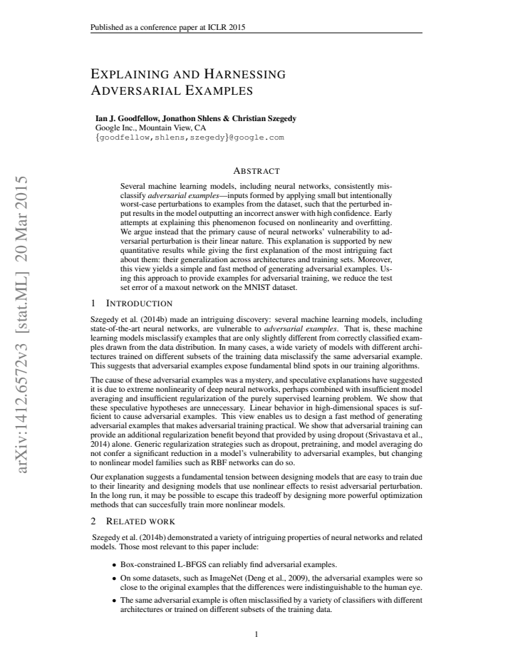 First page