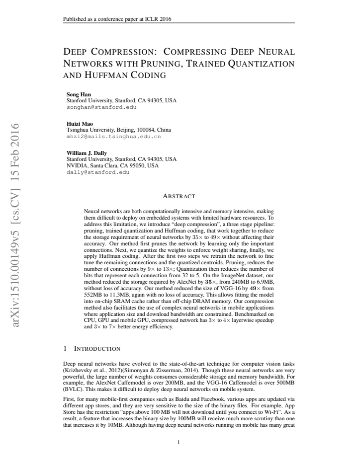 First page