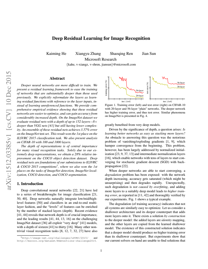 First page