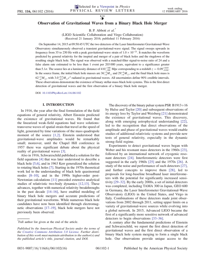 First page