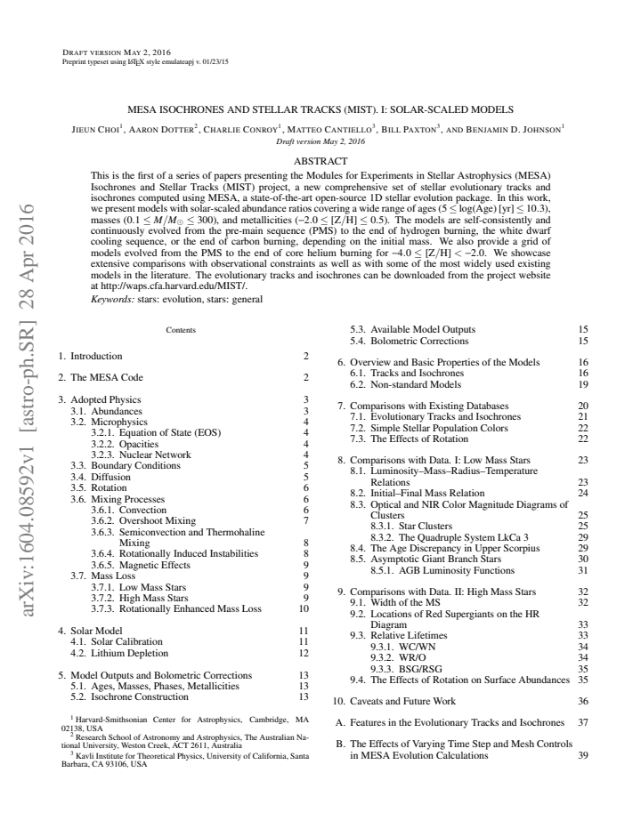 First page