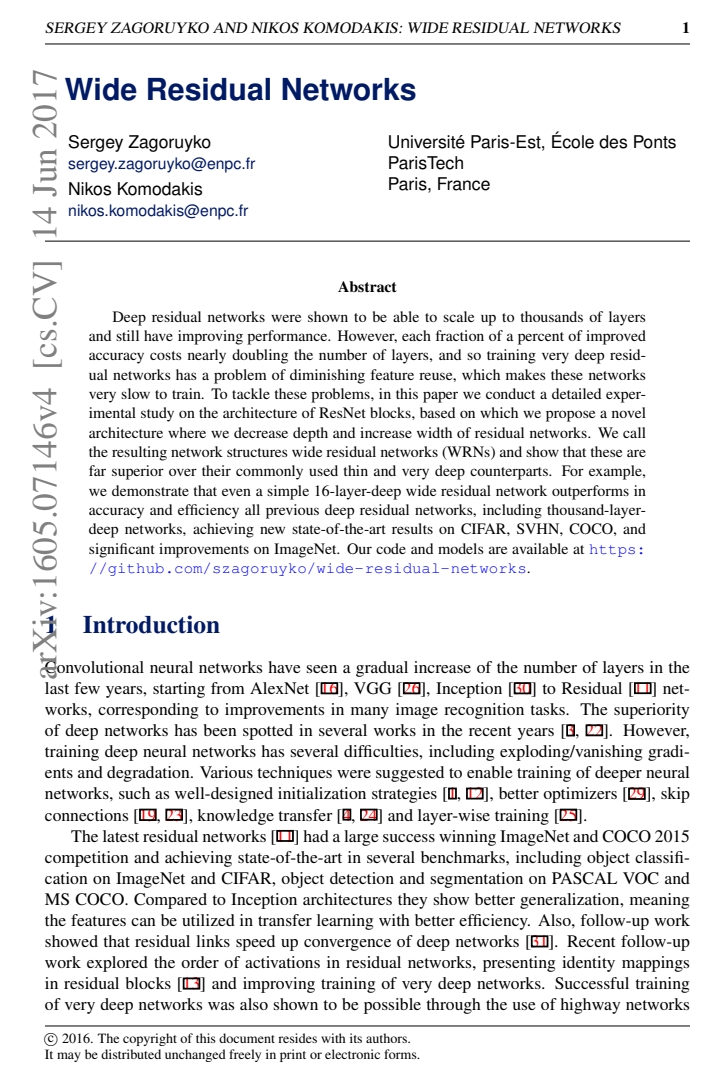 First page