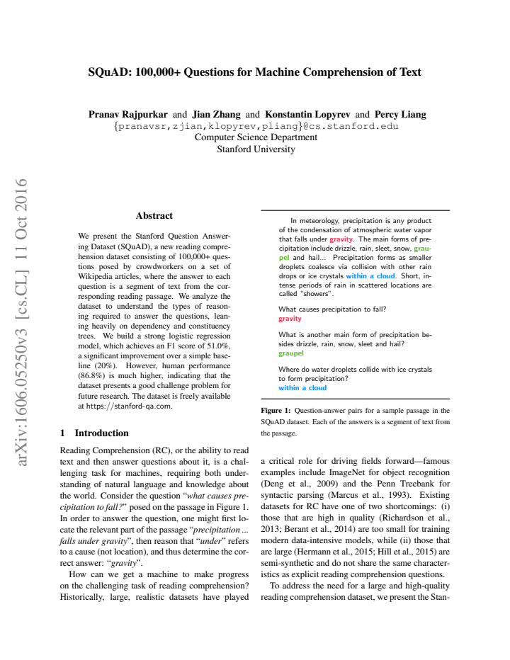 First page