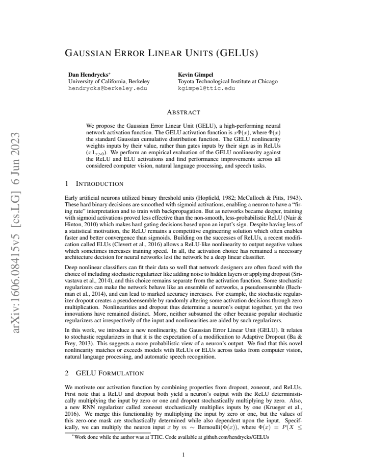 First page