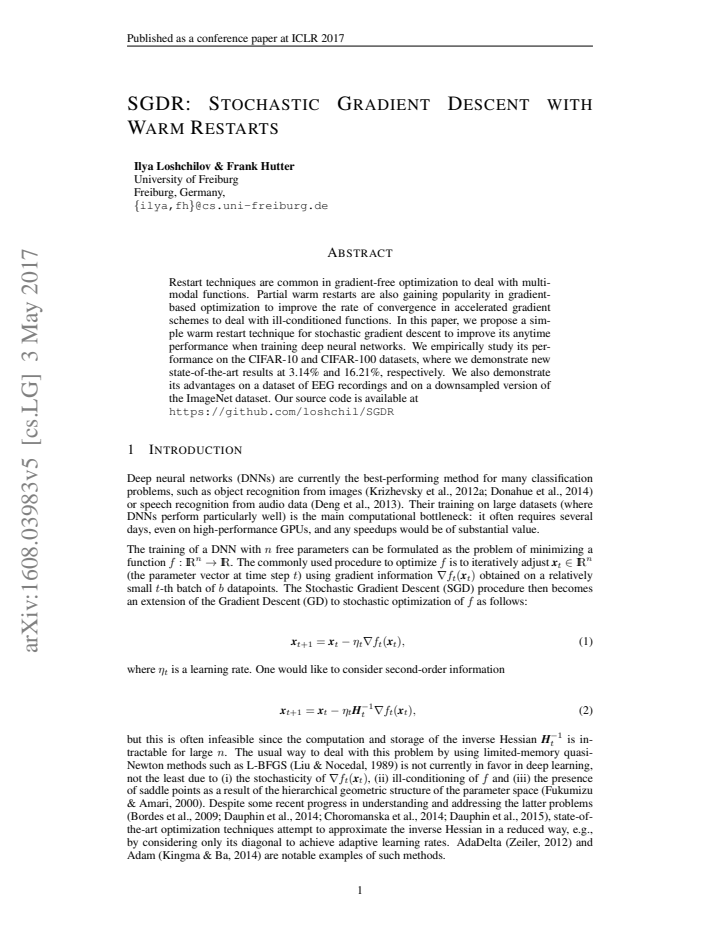 First page