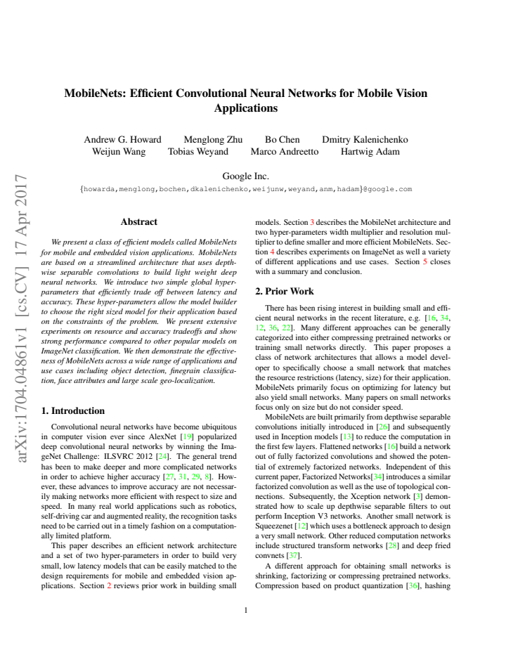 First page