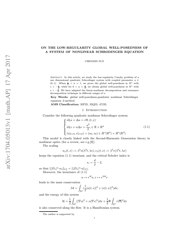 First page