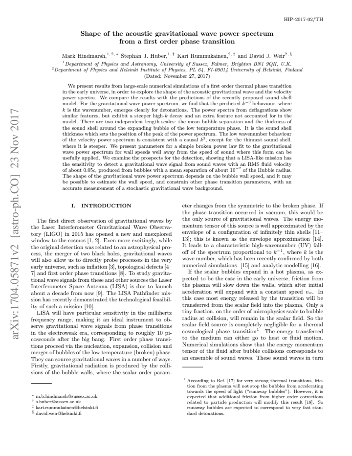 First page