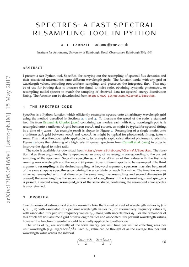 First page