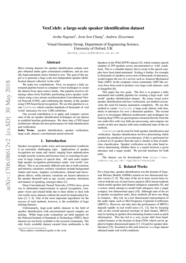 First page