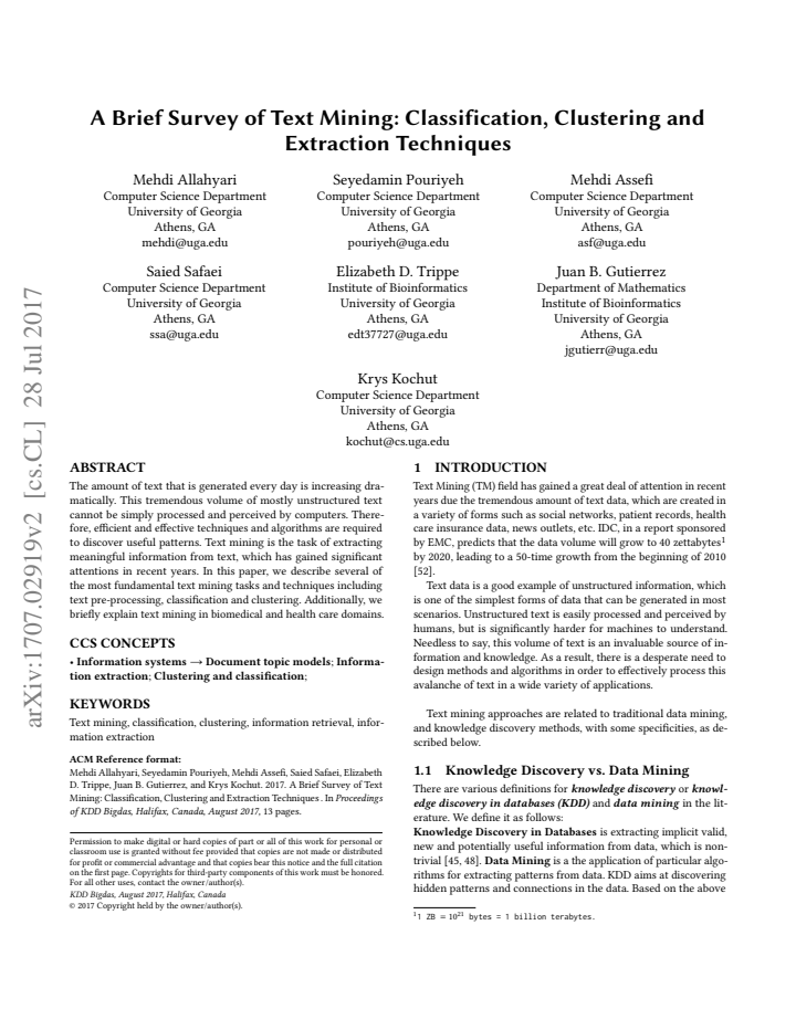 First page