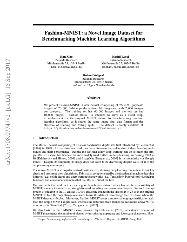 First page