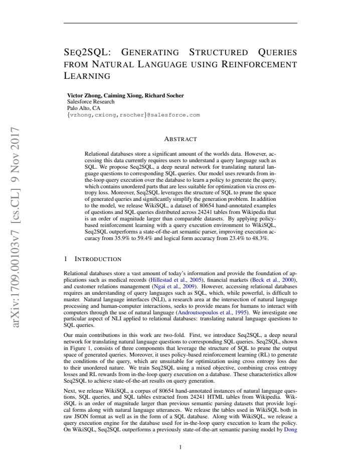 First page