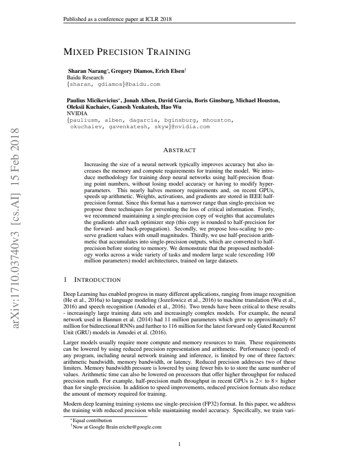 First page
