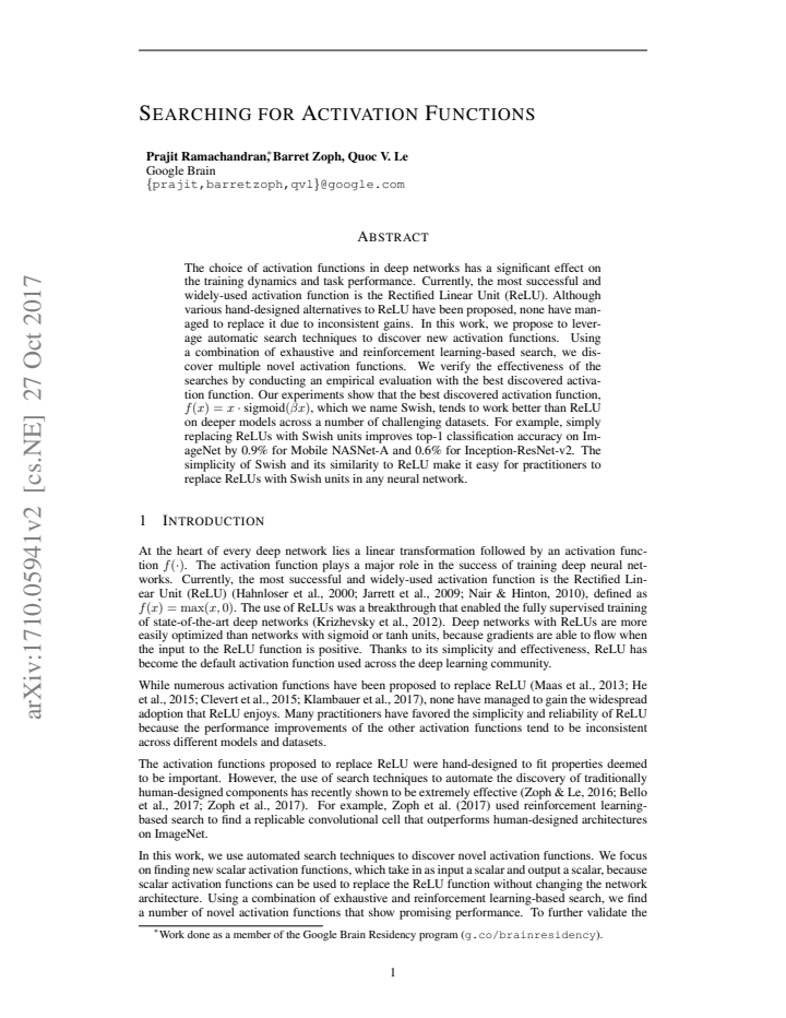 First page