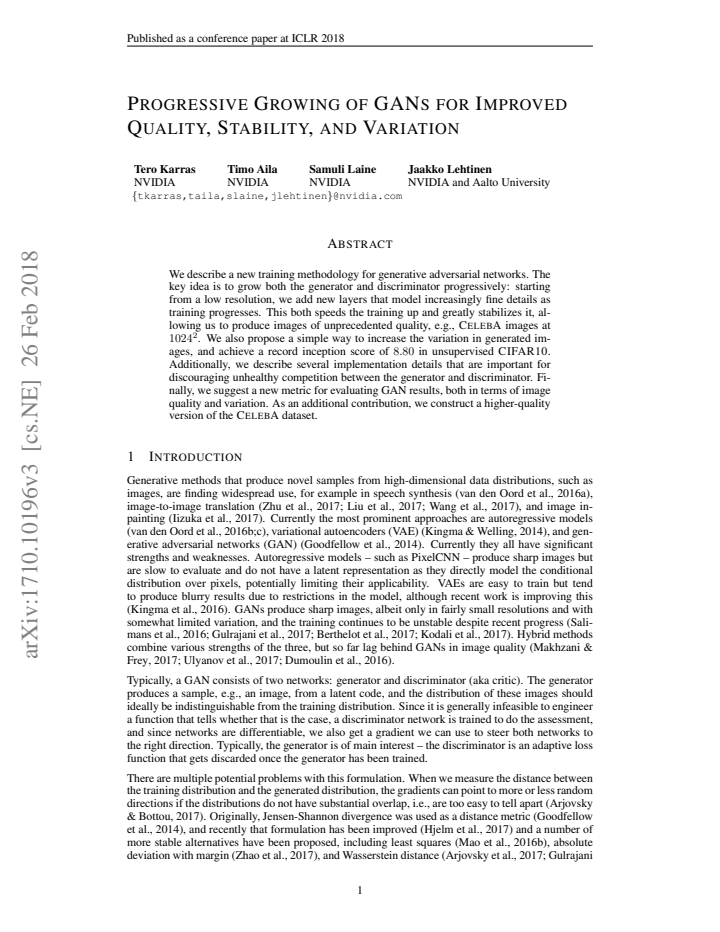 First page