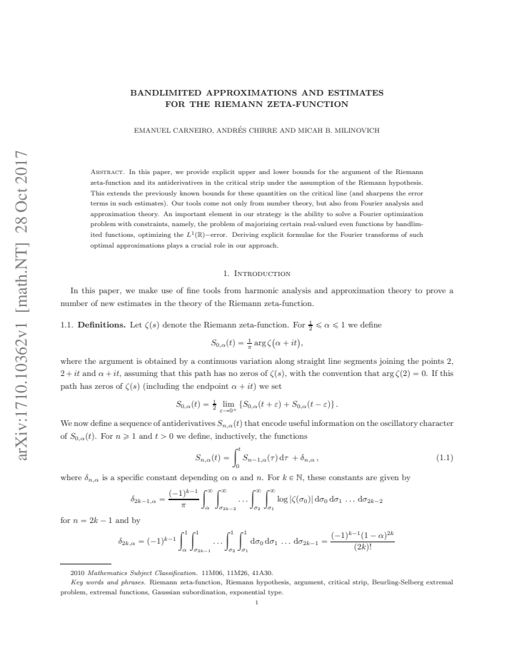 First page