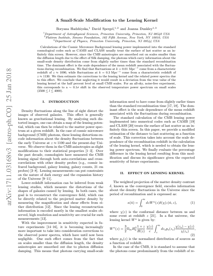 First page