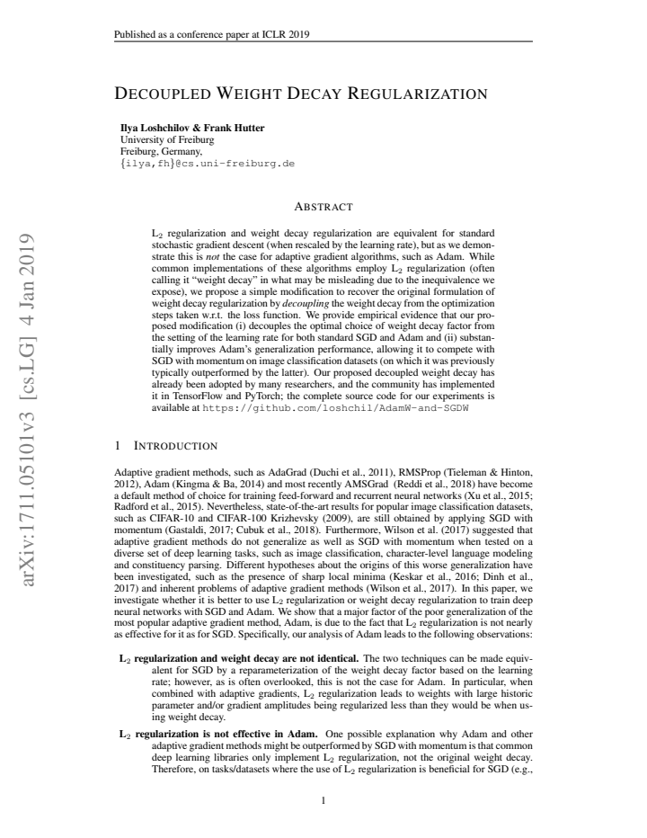 First page