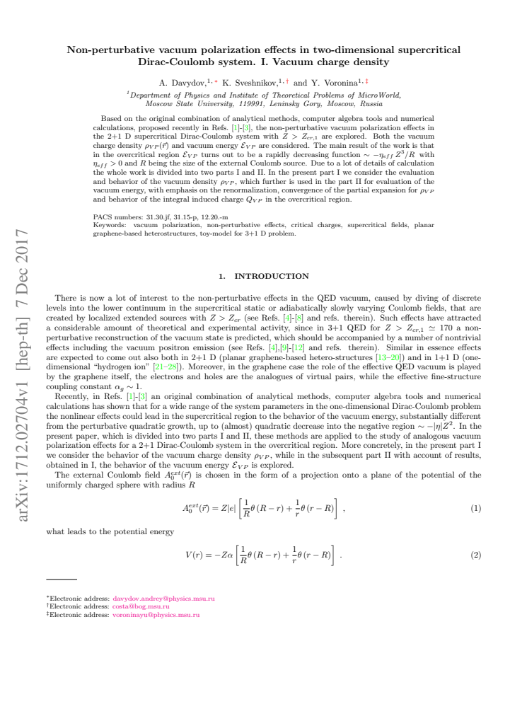 First page