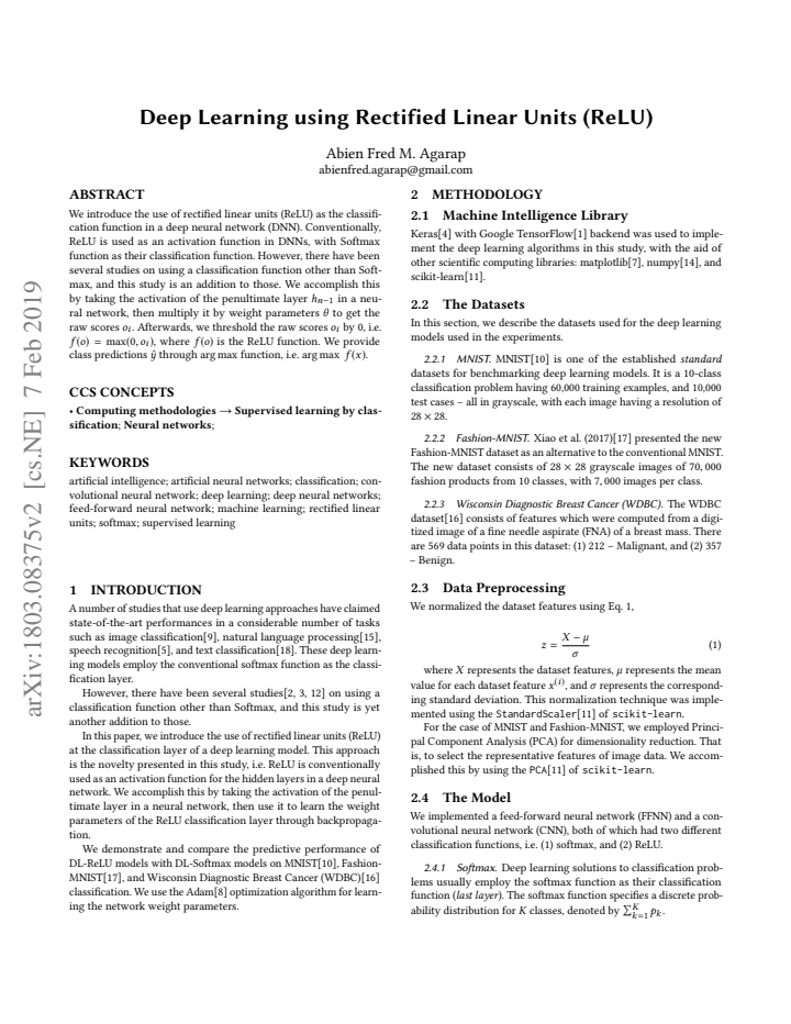 First page