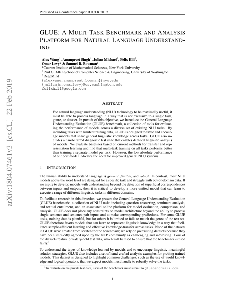 First page
