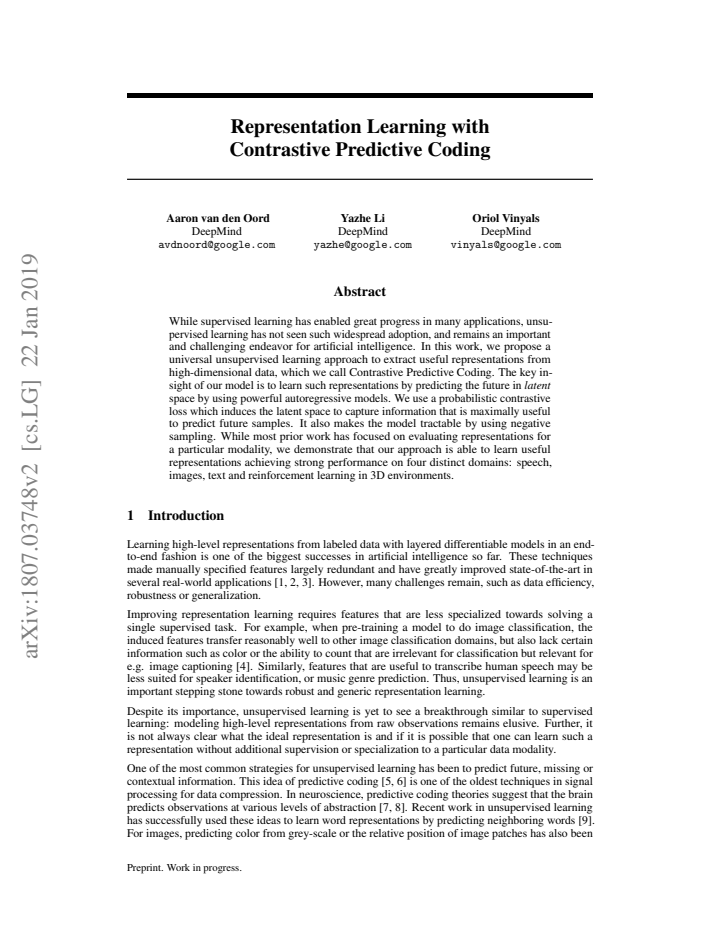 First page