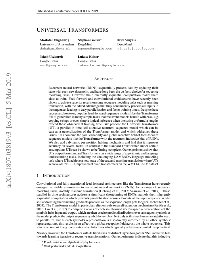 First page