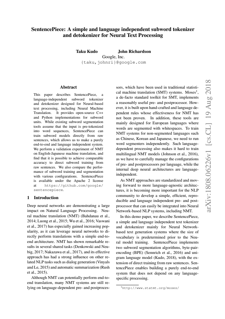 First page