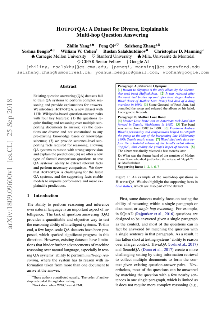 First page