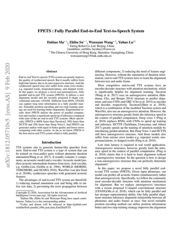 First page