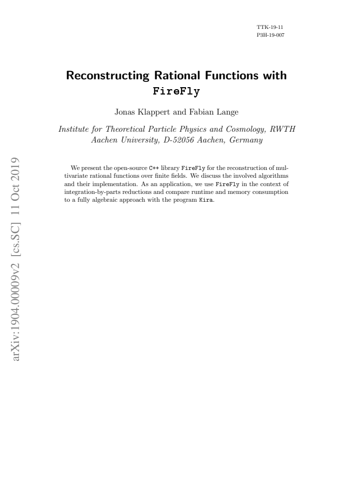 First page