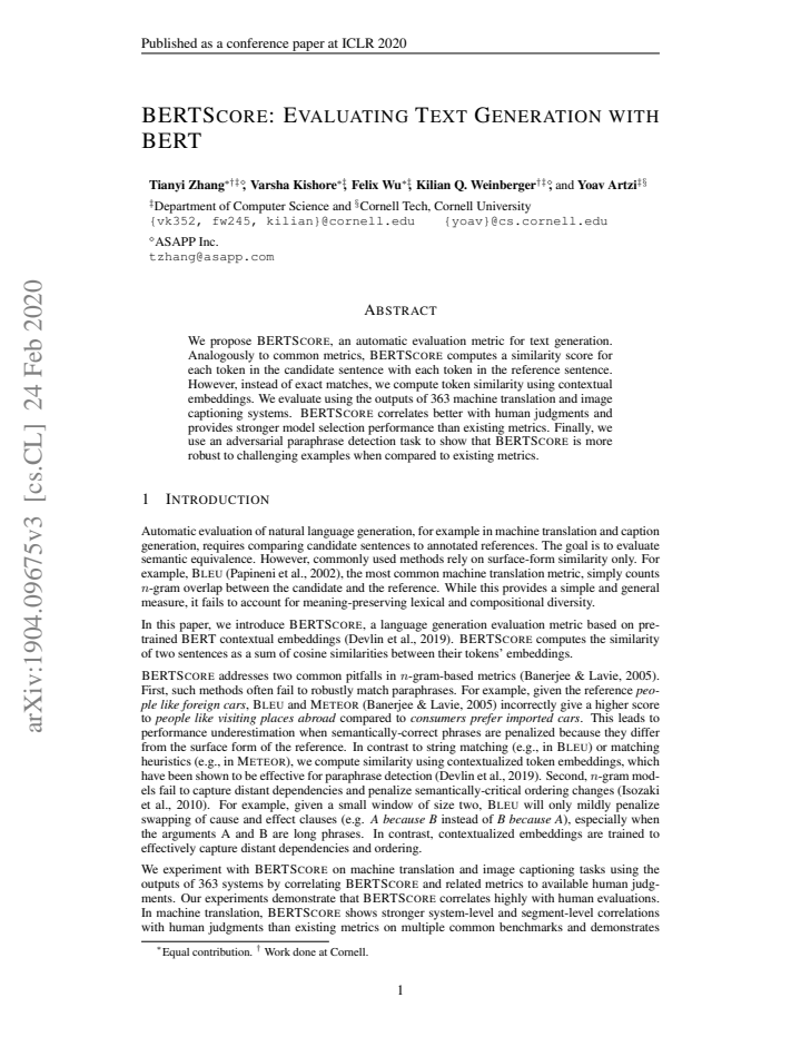 First page