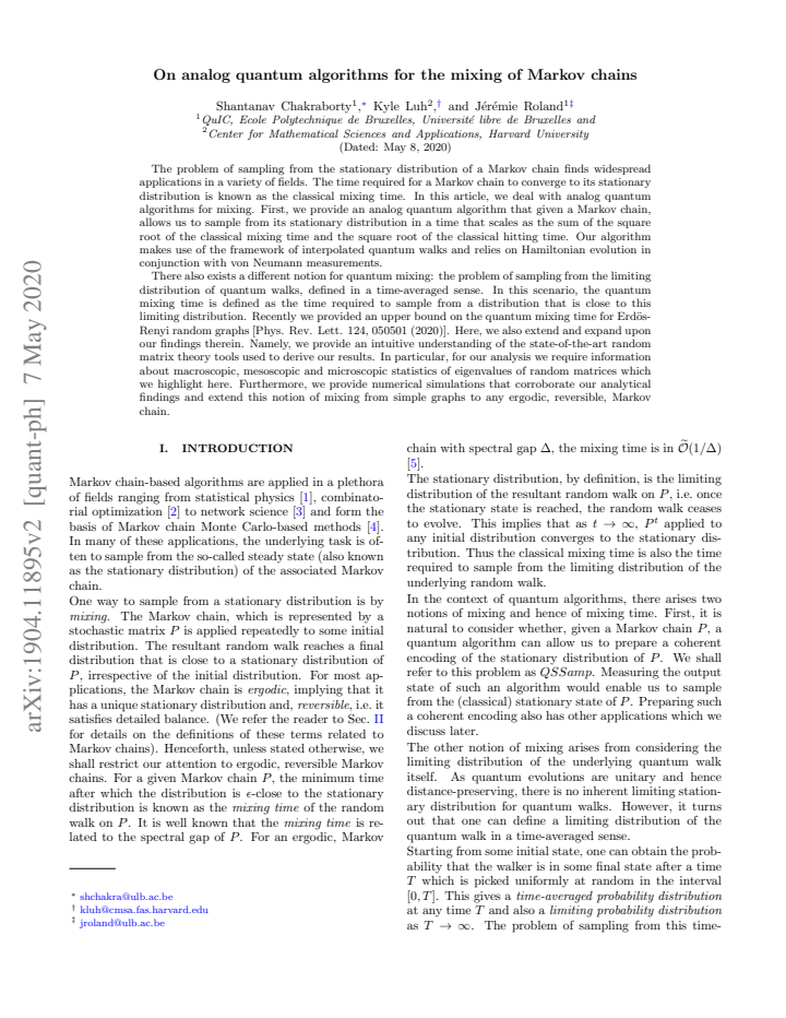 First page