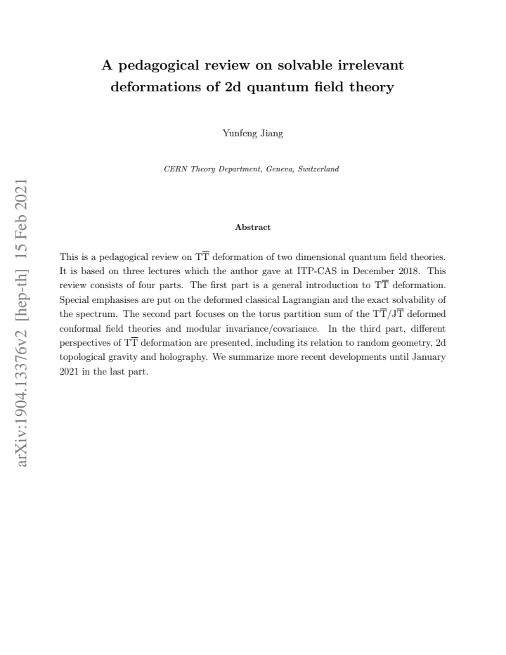 First page